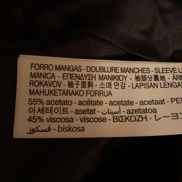 NWT. Massimo Dutti Navy Blue Viscose Blazer/Jersey Jacket. Size 44. - Picture 8 of 11